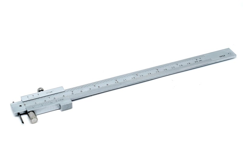LLDSIMEX Parallel Marking Vernier Caliper 0-200mm/8 Inch Stainless Steel Marking Gauge Parallel Cross Calipers Measuring Tool with 2 Carbide Scribers/Pins/Needle - Image 1